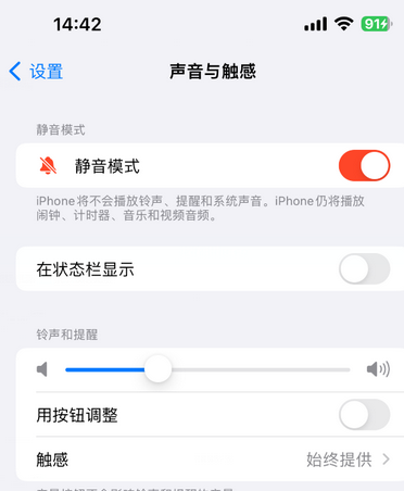 昌宁苹果15Pro维修网点分享iPhone15Pro系列机型中隐藏静音图标 