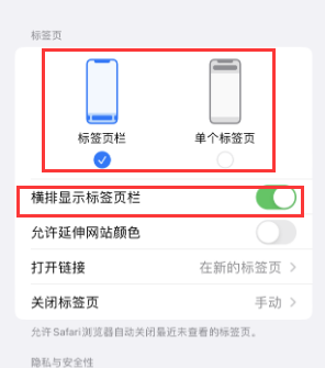 昌宁iPhone授权维修分享Safari浏览器如何切换标签栏位置 